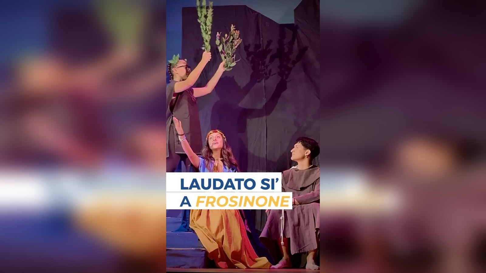 I giovani del Gruppo Scout Frosinone 3 in scena nel musical Laudato Sii al Teatro Vittoria